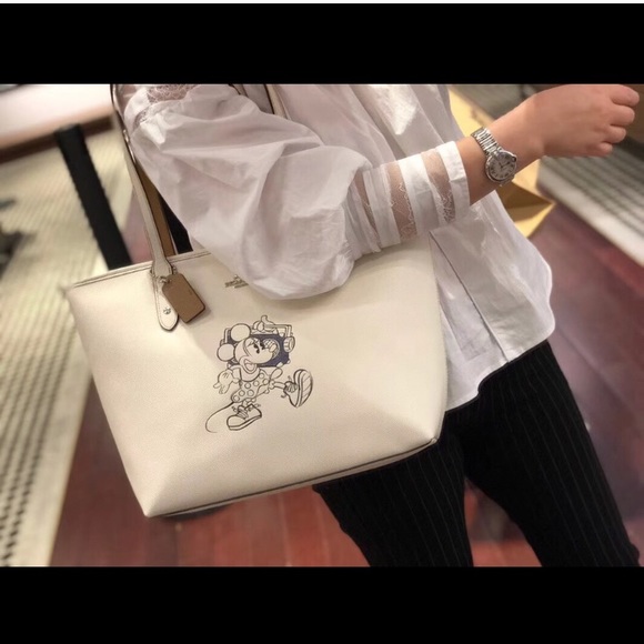 💦🌸coach Minnie tote🌸city zip shoulder bag - Picture 8 of 8